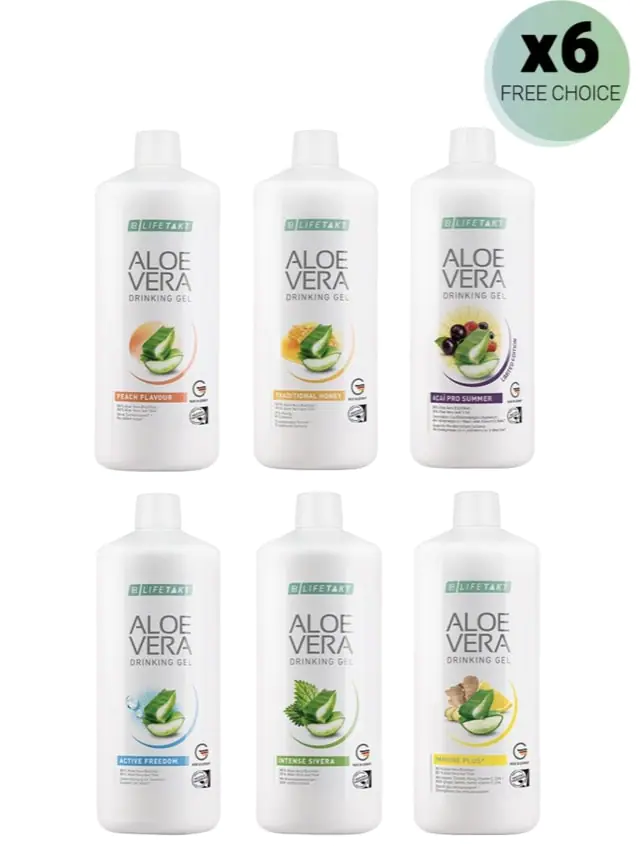 Aloe Vera Гелове за пиене, шесторен комплект