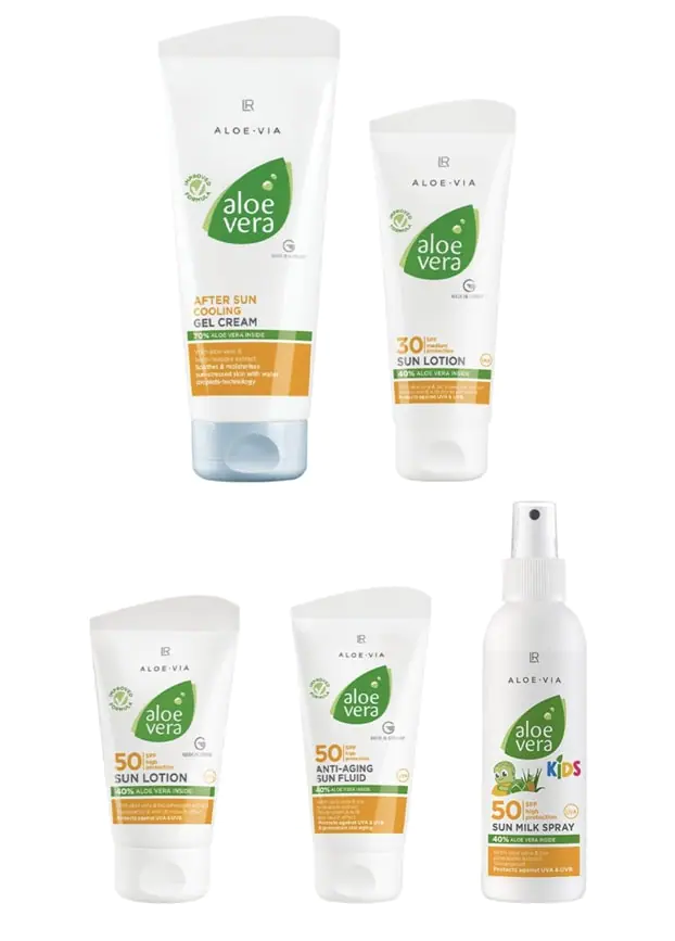 Aloe Vera Пълен слънцезащитен комплект