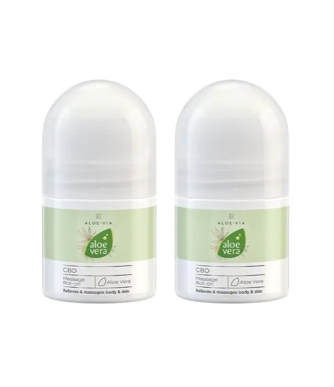 LR ALOE VIA Aloe Vera CBD Рол-он за масаж, двоен комплект
