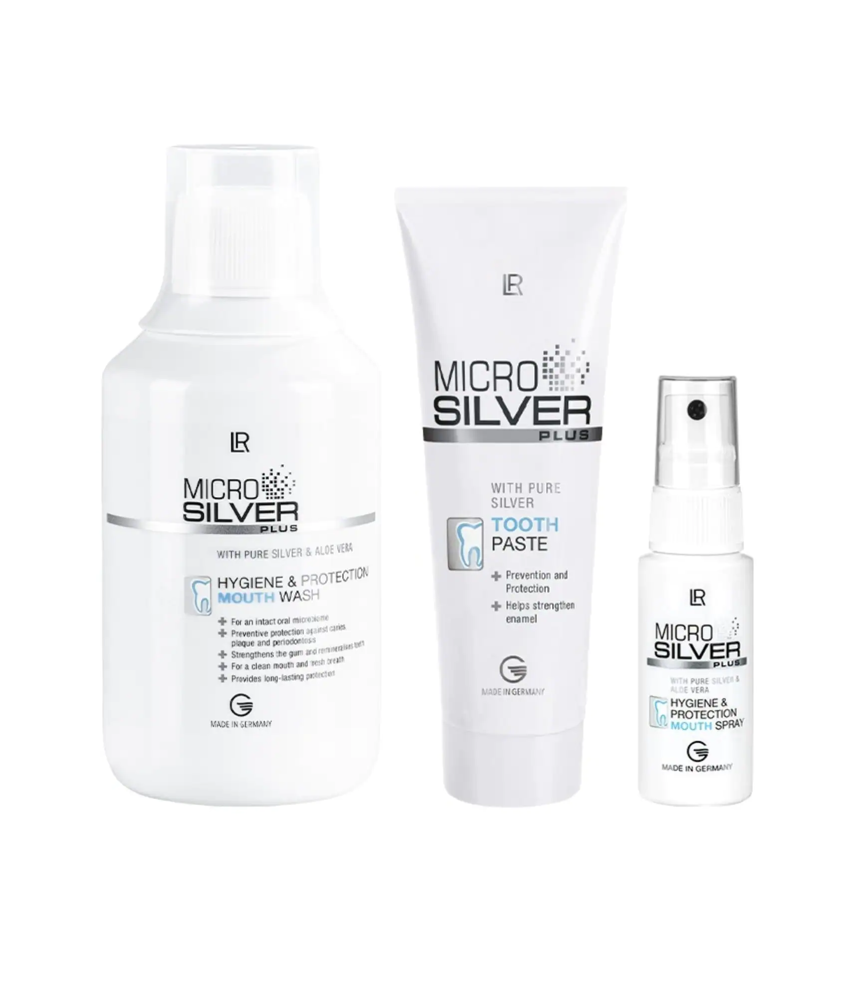 LR MICROSILVER PLUS Комплект за грижа за устната кухина