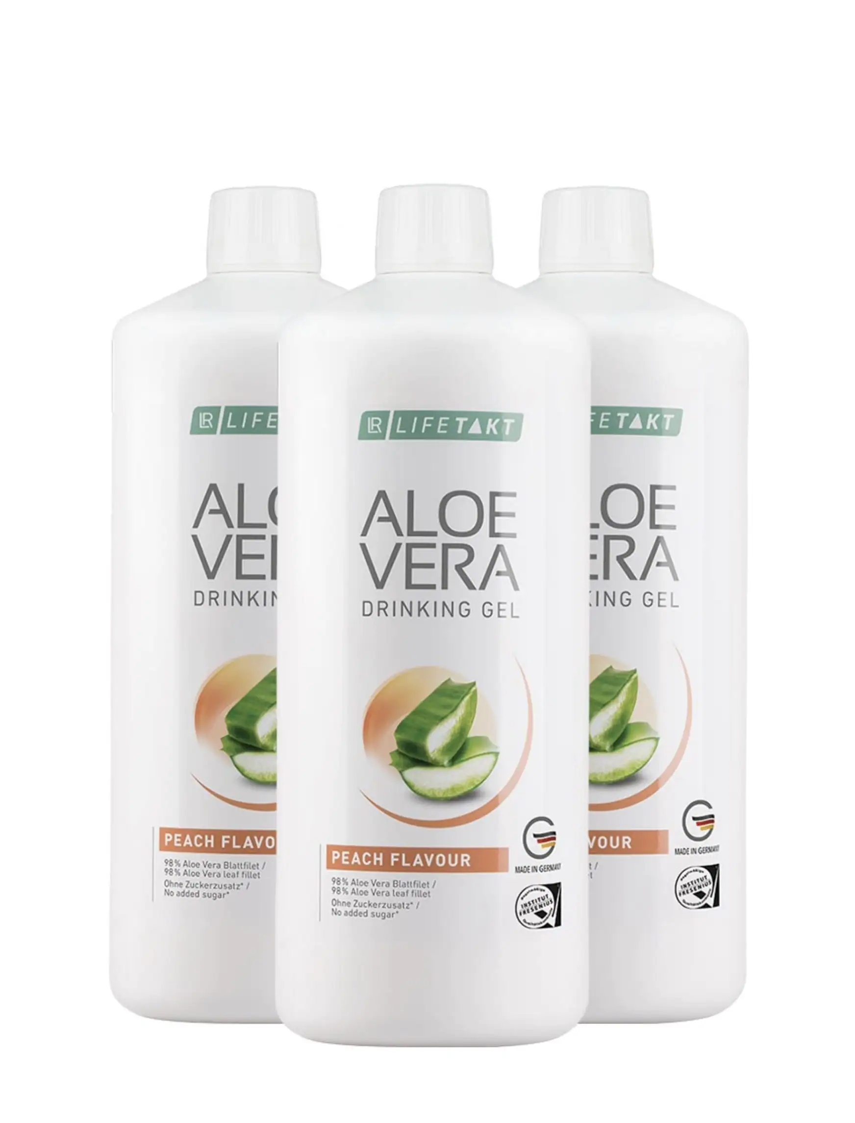Aloe Vera Гел за пиене Праскова, троен комплект