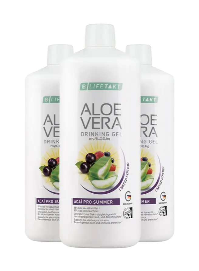 Aloe Vera Гел за пиене ACAI PRO SUMMER комплект