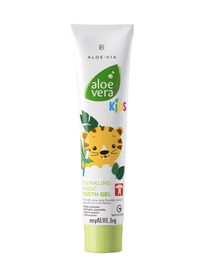 Aloe Vera Kids Гел-паста за зъби Магически блестяща